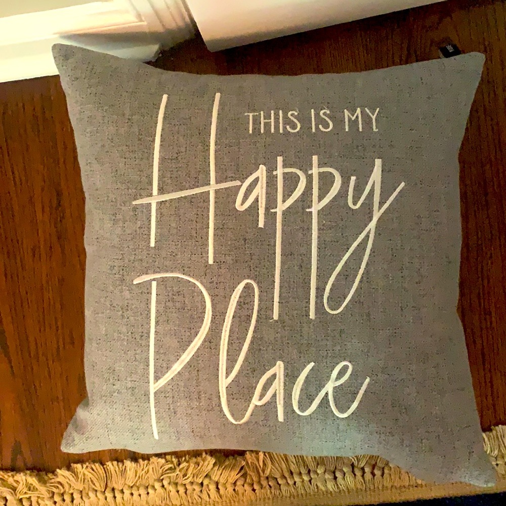 Happy place pillow